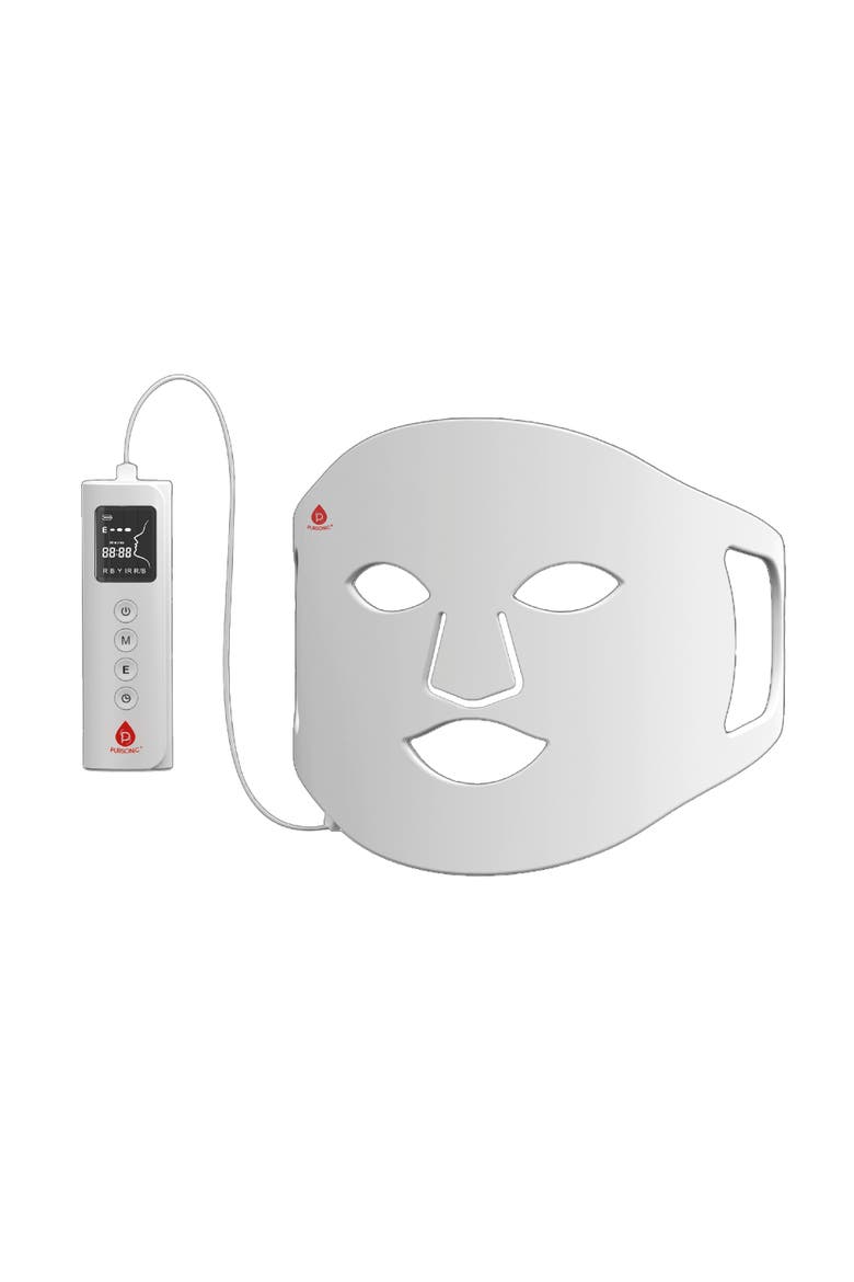 LED Light Therapy Mask with Smart Controller, Alternate, color, White