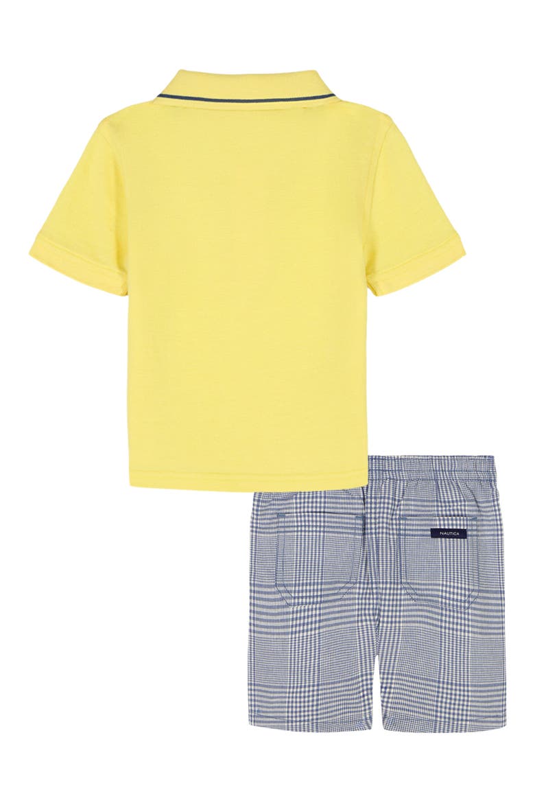 Kids' Polo & Pull-On Shorts Set, Alternate, color, YELLOW