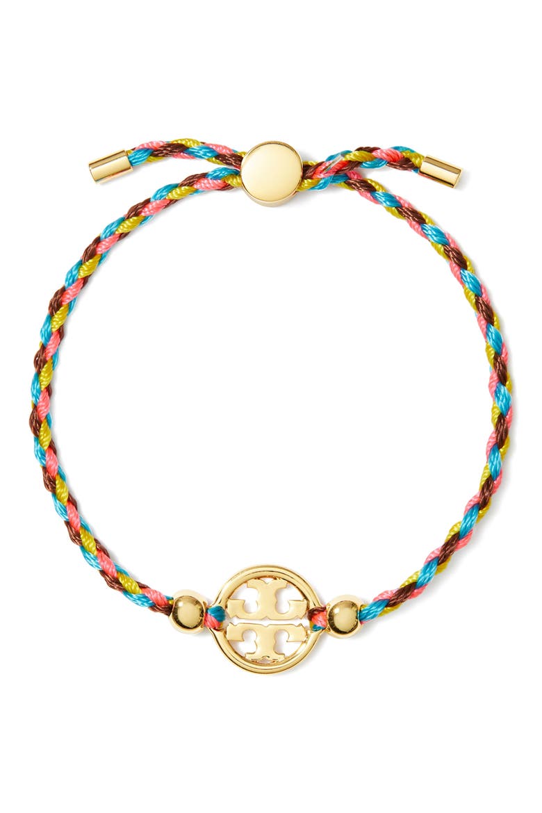 Miller Slider Bracelet, Main, color, TORY GOLD / PINK MULTI