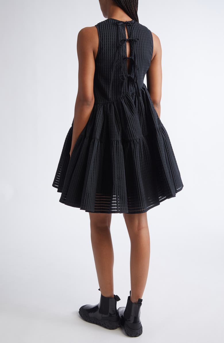 Cecilie Bahnsen Abigail Miku Jacquard Dress, Alternate, color, Black