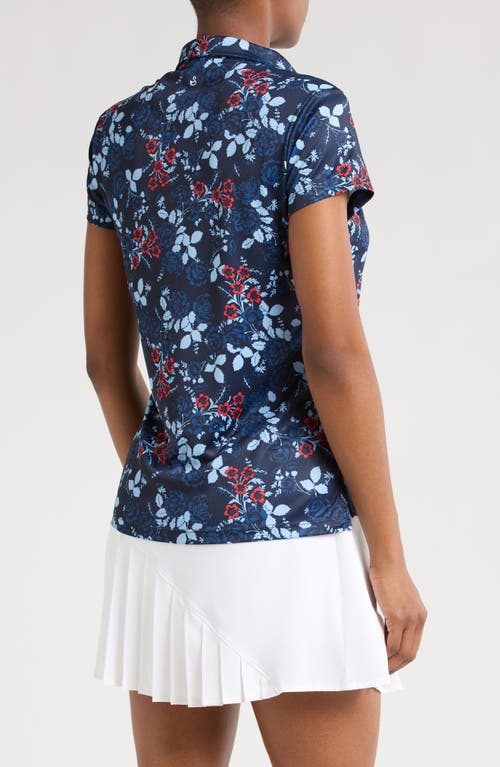 Swannies Darci Performance Polo In Midnight-navy
