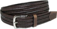 CrookhornDavis Men's Daytona Braided Leather Stretch Belt
