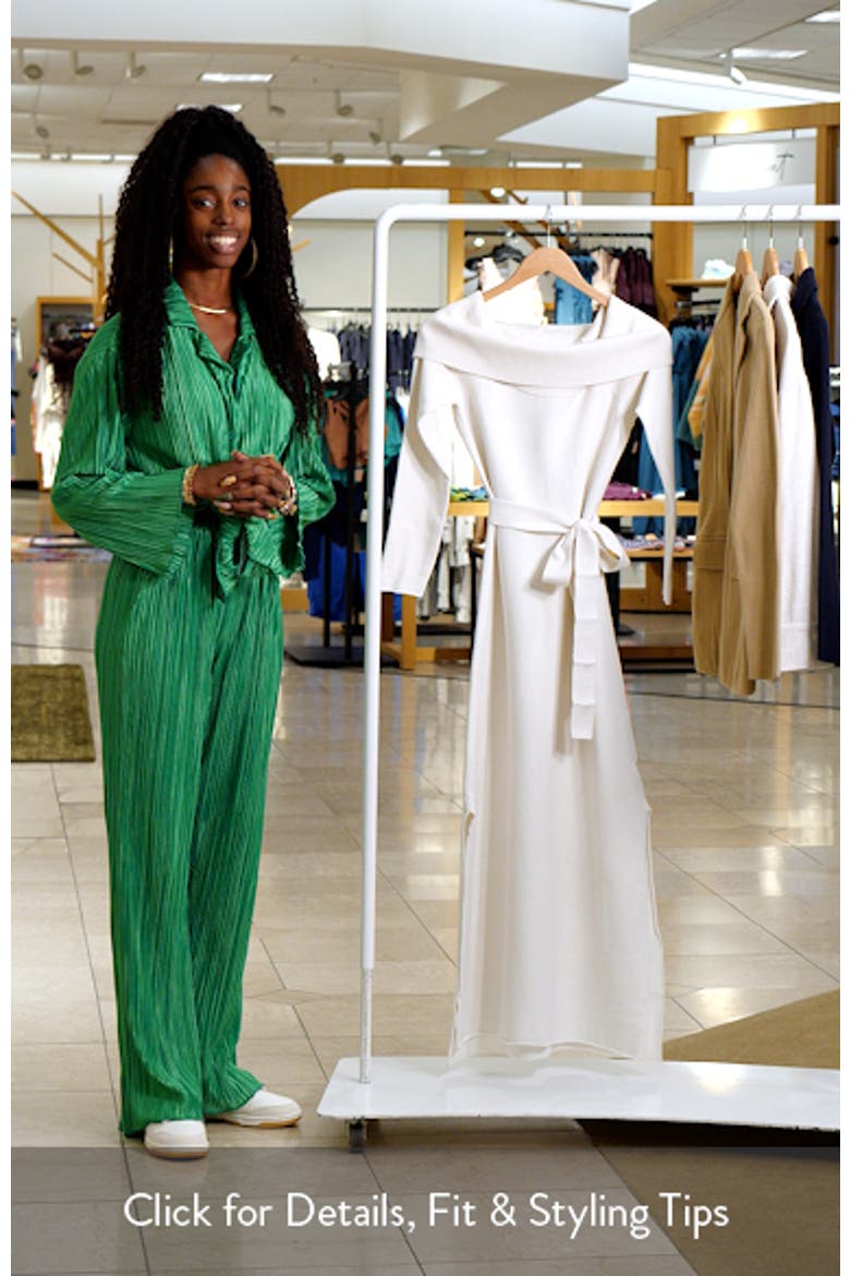 x @cellajaneblog Over the Shoulder Sweater Dress video