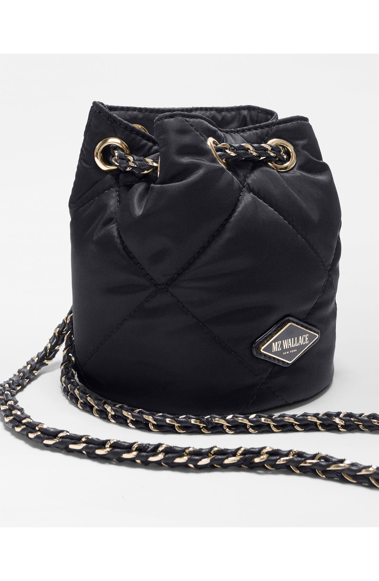 Mini Frankie Bucket Bag, Alternate, color, BLACK