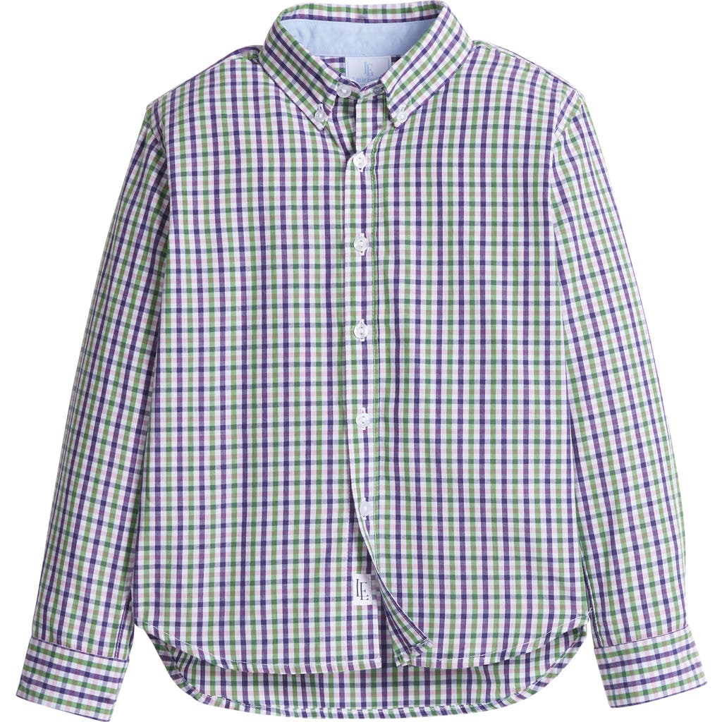 Little English Kids' Plaid Button Down Shirt Blend In Multi