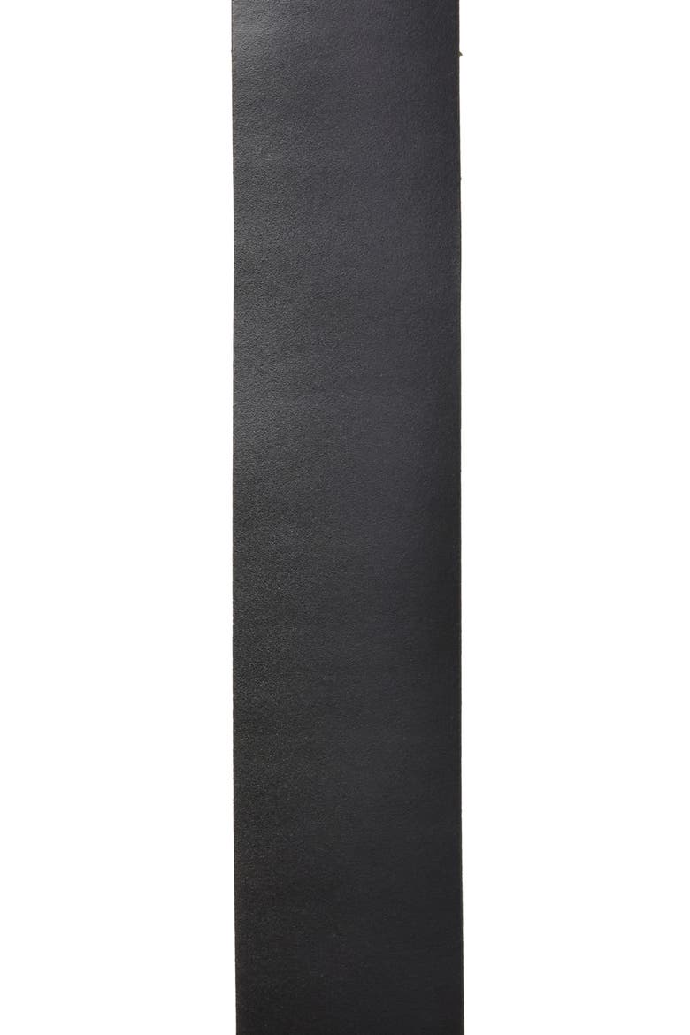 Michela Leather Belt, Alternate, color, BLACK