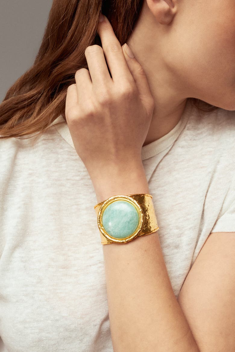 Sphere Cuff, Alternate, color, AMAZONITE