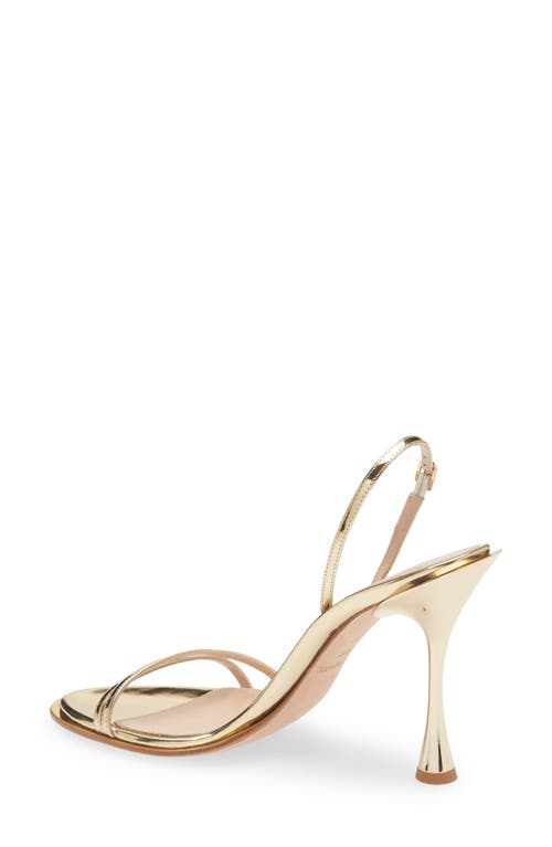 Betzábe Bianca Metallic Slingback Sandal In Animal Print