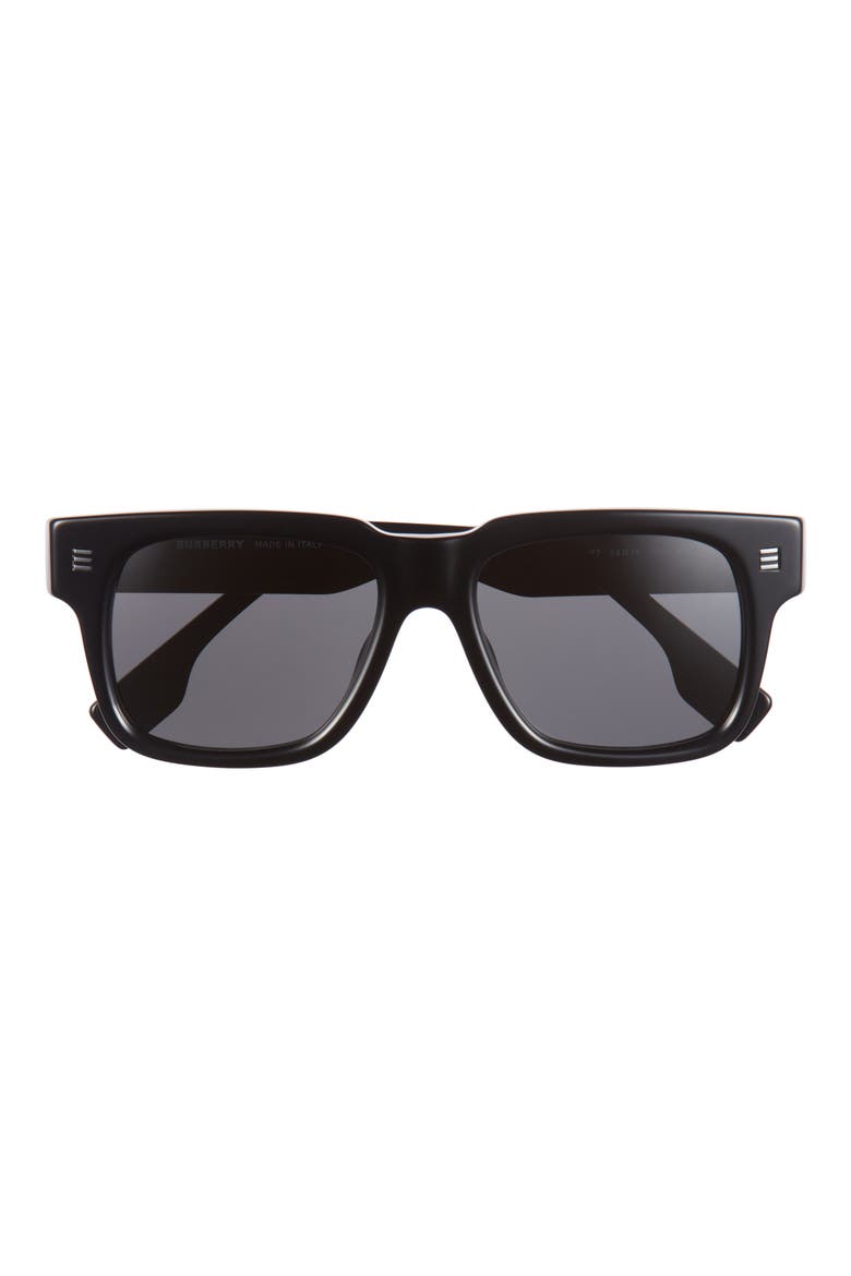 54mm Square Sunglasses, Main, color, BLACK