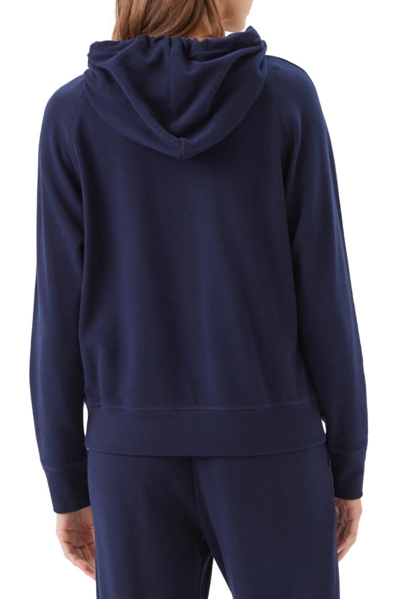 Rhinestone Drawstring Hoodie, Alternate, color, NAVY