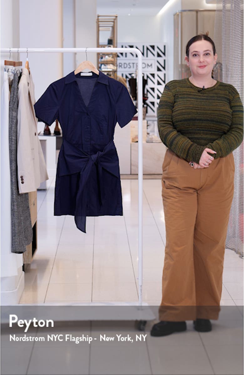 Bow Cotton Shirtdress, sales video thumbnail