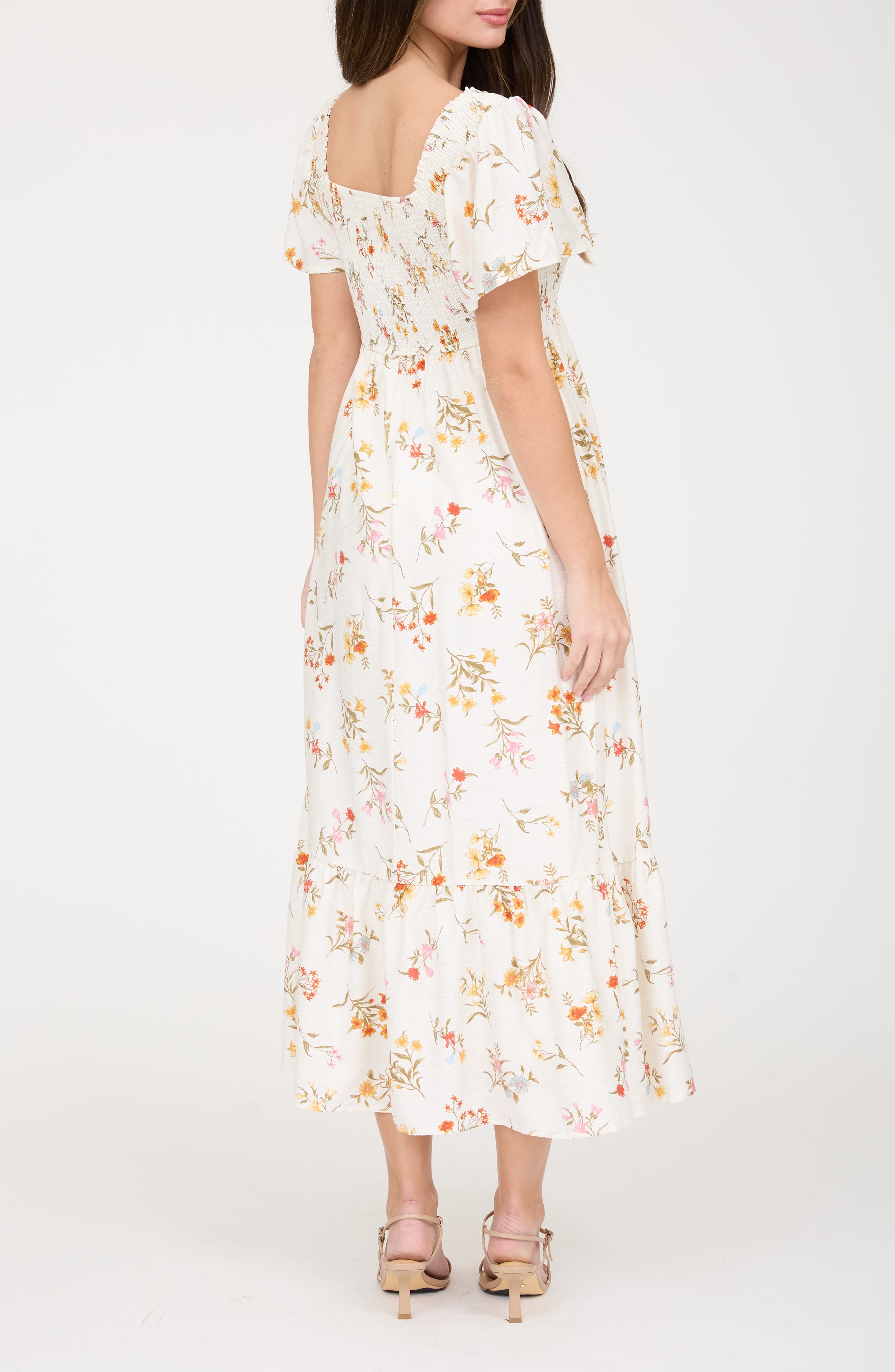 Flutter Sleeve Midi Sundress - image 4