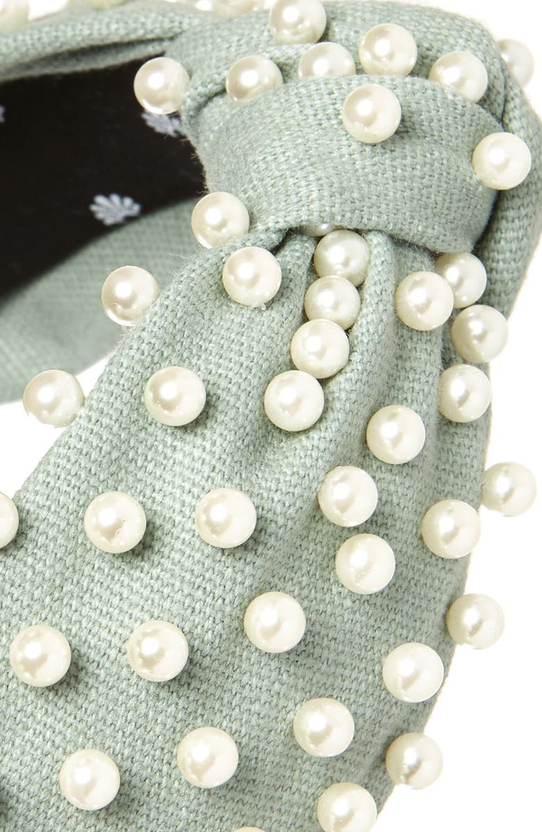 Lele Sadoughi Imitation Pearl Headband, Alternate, color, Dove Grey