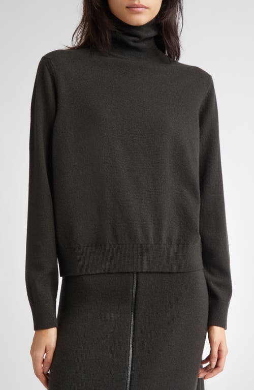 Johnstons Of Elgin Classic Cashmere Turtleneck Sweater In Black