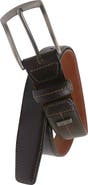 IZOD Mens Elastic Power Stretch Leather Belt