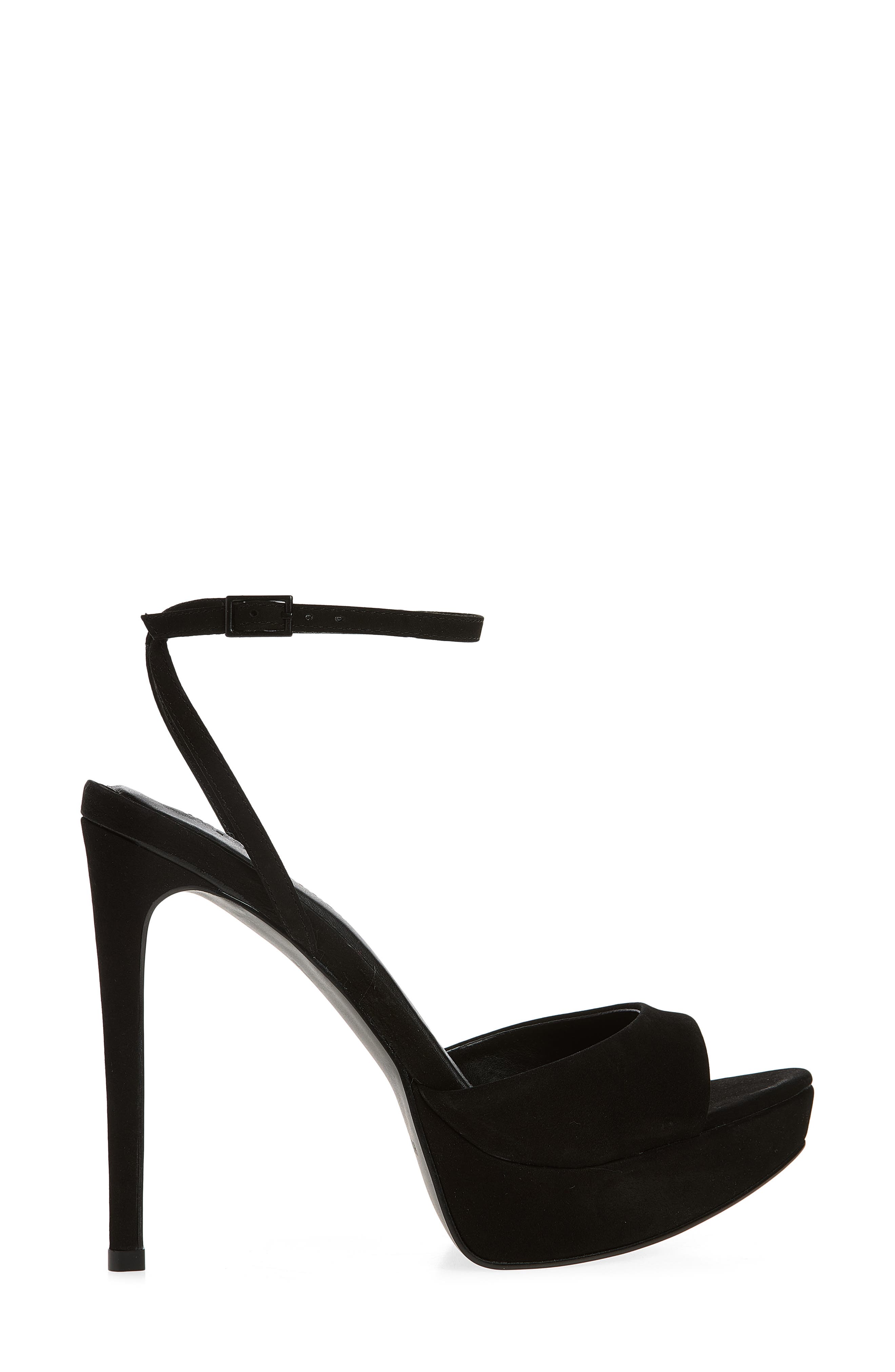 Steve Madden Maiden Ankle Strap Sandal, Alternate, color, Black Nubuck