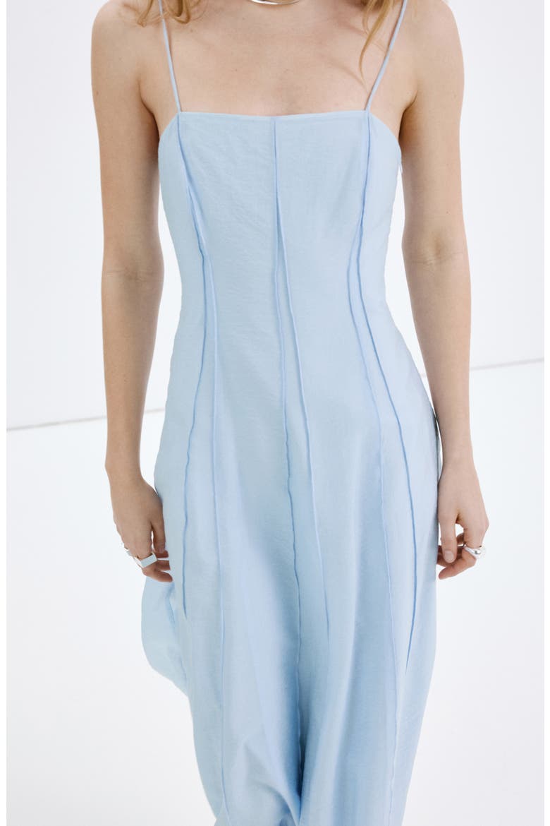 Miel Strapless A-Line Dress, Alternate, color, SKY BLUE
