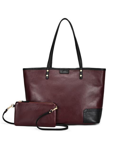 Camellia Medium Reversible Leather Tote