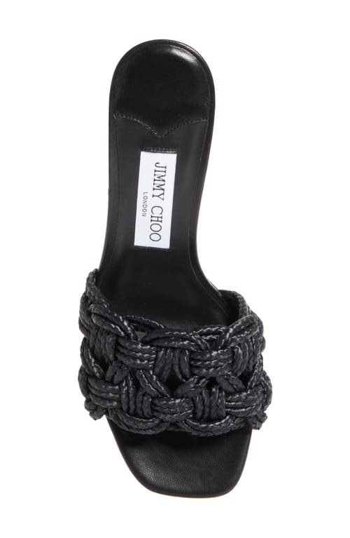 Jimmy Choo Chara 70 Nappa Leather Sandals In Black