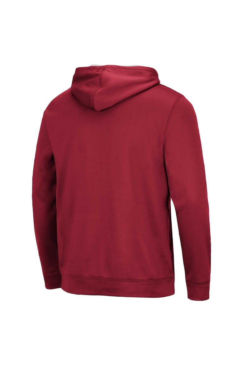 Men's Colosseum Crimson Alabama Crimson Tide Resistance Pullover Hoodie, Alternate, color, Crimson