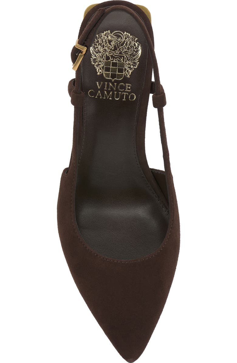Vince Camuto Haslie Slingback Sandal, Alternate, color, Brownie Torano Suede