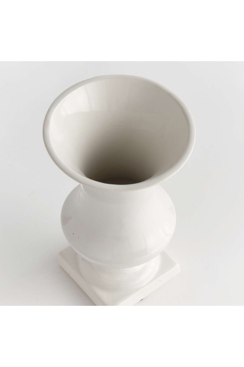 Antoinette Footed Vase, Alternate, color, White
