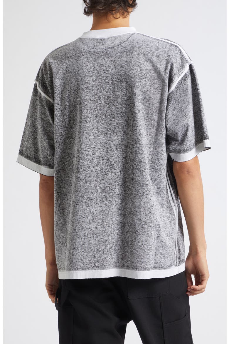 Medium Fit Jaspé Logo T-Shirt, Alternate, color, 1000 BLACK