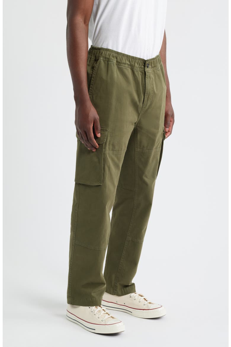 Jaiden Cotton Drawstring Cargo Pants, Alternate, color, TRUE OLIVE