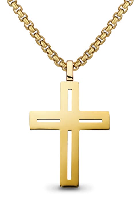 Men's Cut-Out Cross Necklace