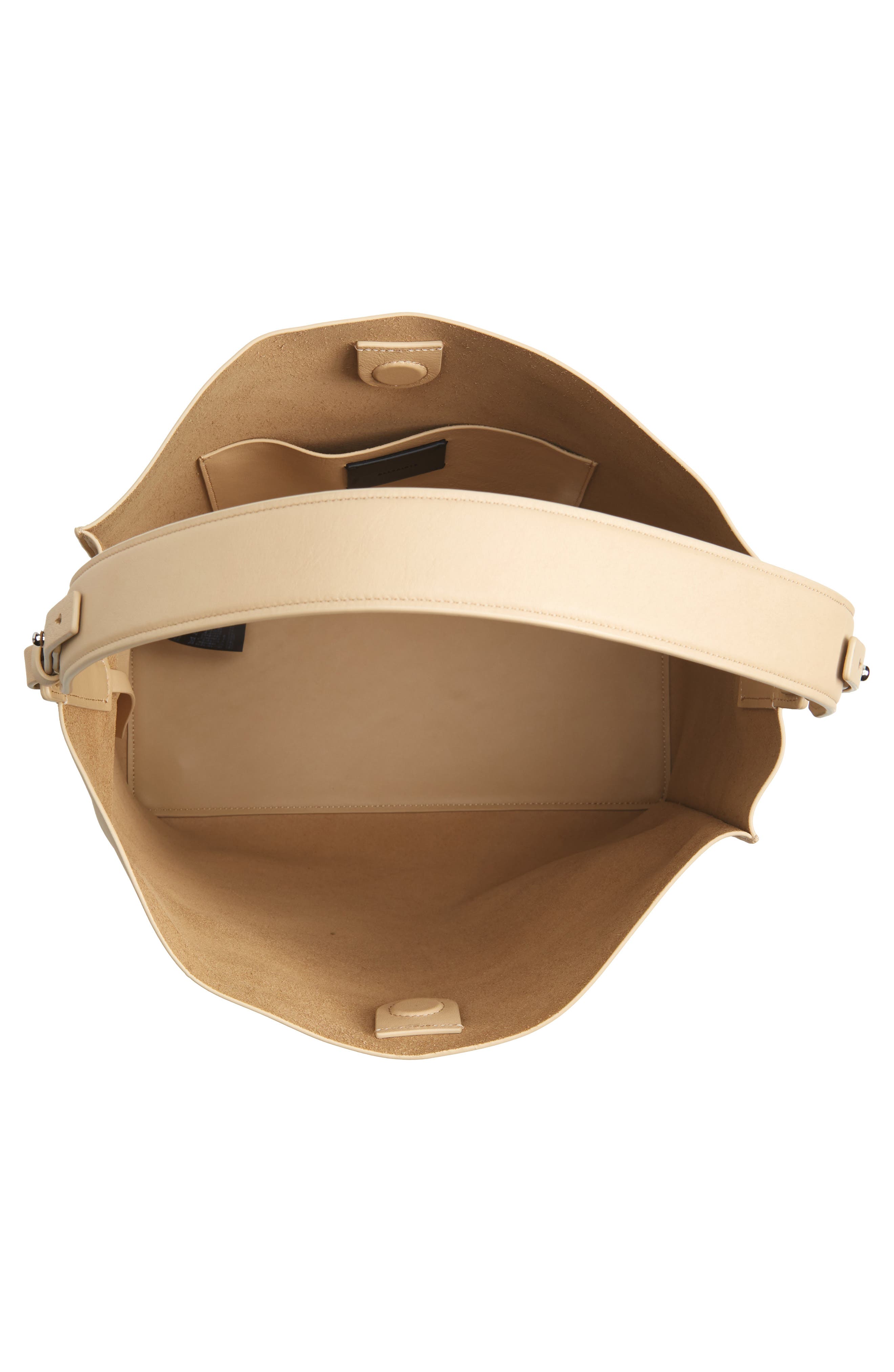 AllSaints 'Paradise North/South' Calfskin Leather Tote, Alternate, color, 