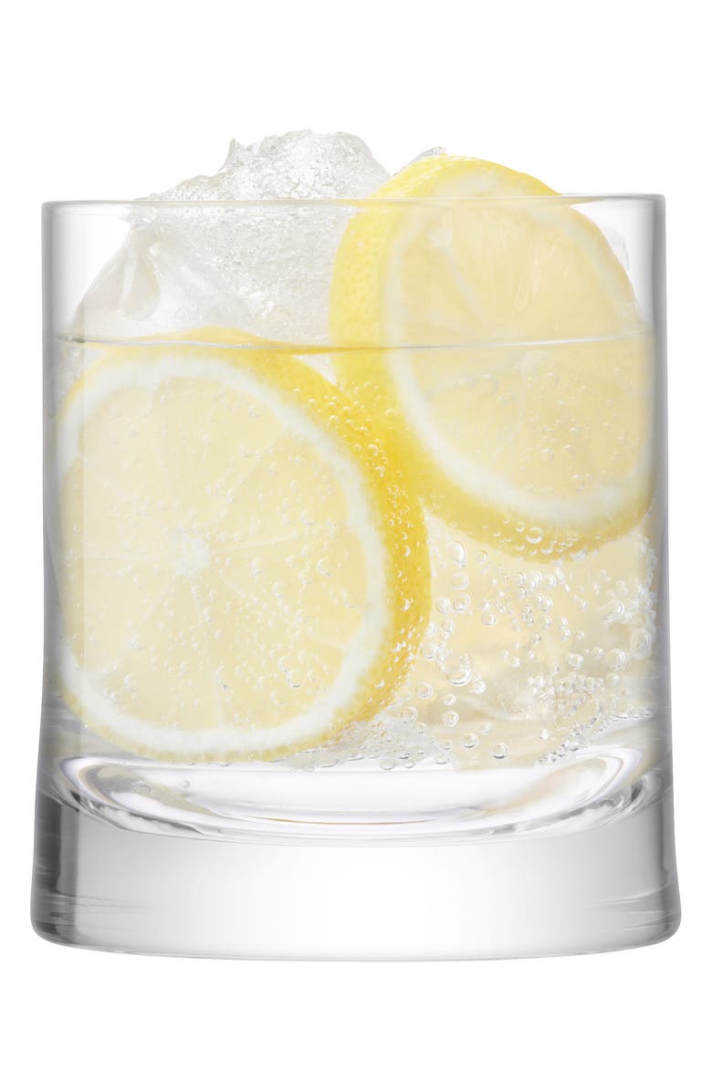 LSA Gin Set of 2 Glass Tumblers, Alternate, color, Clear