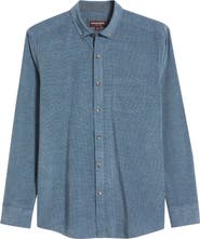 Johnston & Murphy Textured Corduroy Button-Down Shirt