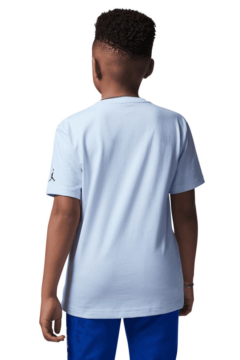 Kids' Jordan Sneaker Patch T-Shirt, Alternate, color, HYDROGEN BLUE
