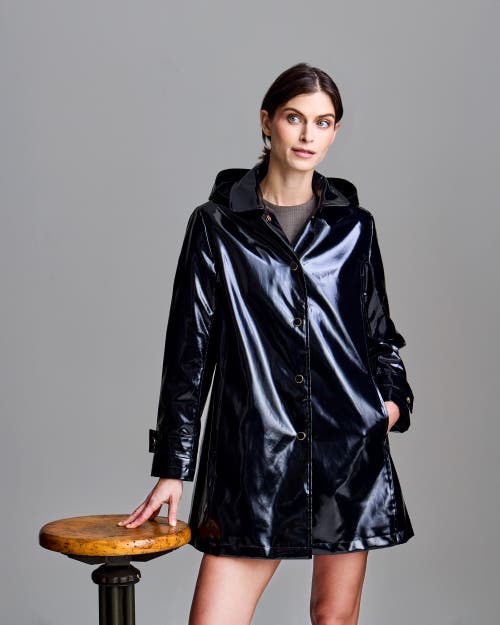 Jane Post Iconic Princess Rain Slicker In Black