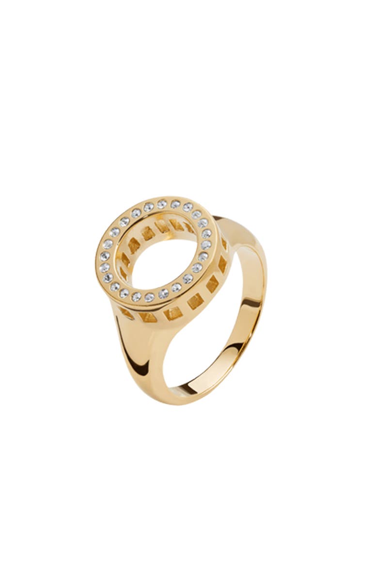 Lucy Quartermaine Art Deco Halo Ring, Main, color, Gold Vermeil