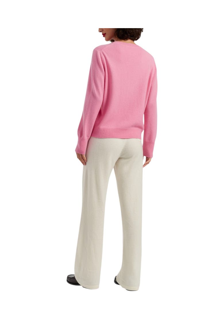 Wool-Cashmere Minnie Christmas Sweater, Alternate, color, Pink