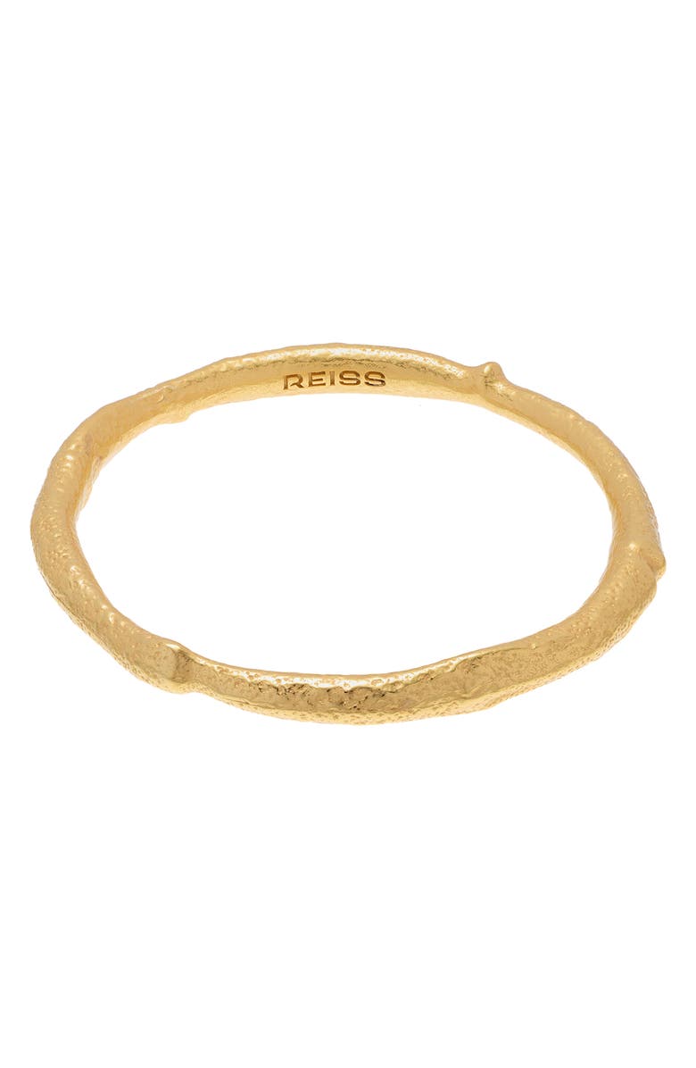 Reiss Monisha Molten Bangle, Main, color, Gold Tone