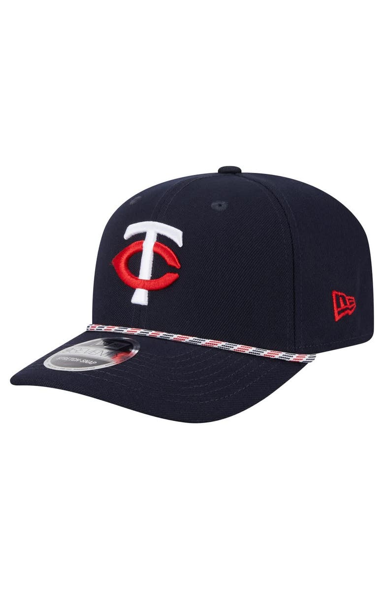 New Era Men's New Era Navy Minnesota Twins Multi-Rope 9SEVENTY Stretch-Snap Hat, Main, color, 