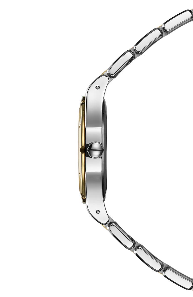 BALMAIN WATCHES Be Balmain Diamond Moon Phase Bracelet Watch, 33mm, Alternate, color, Stainless Steel/ Yellow Gold