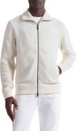 Bugatchi Wool Blend Zip Cardigan