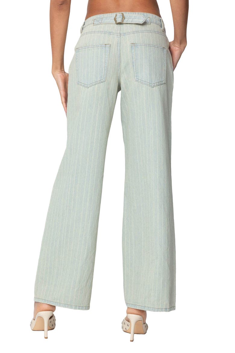 Lannah Textured Low Rise Wide Leg Jeans, Alternate, color, MIX