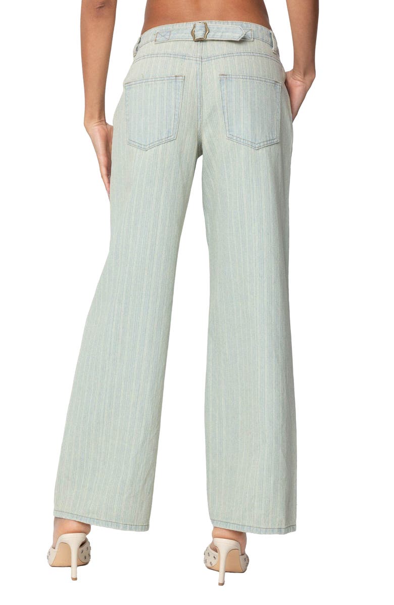 EDIKTED Lannah Textured Low Rise Wide Leg Jeans, Alternate, color, Mix