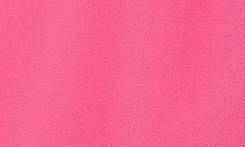 Cece Tie Neck Flutter Sleeve Top In Pink