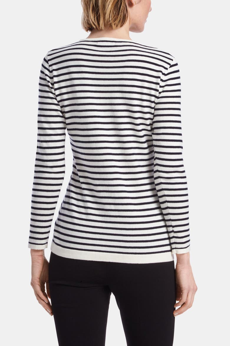 THE DIVERSITY SWEATER, Alternate, color, Navy Stripe