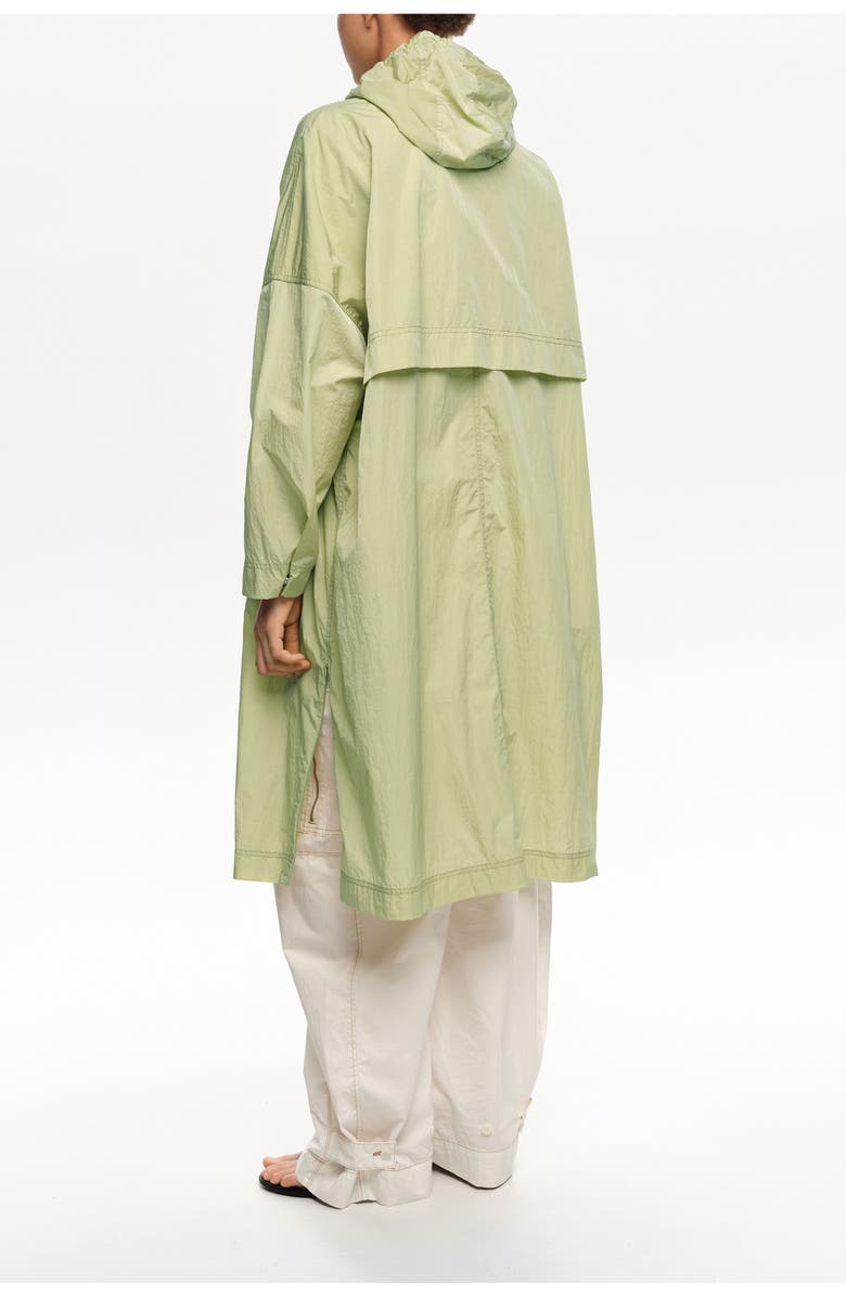 Bimba y Lola Long Light Fluid Trench, Alternate, color, Light Green