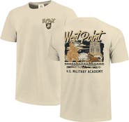 IMAGE ONE Men's Image One Natural Army Black Knights Comfort Colors Hand-Drawn Campus Stack T-Shirt