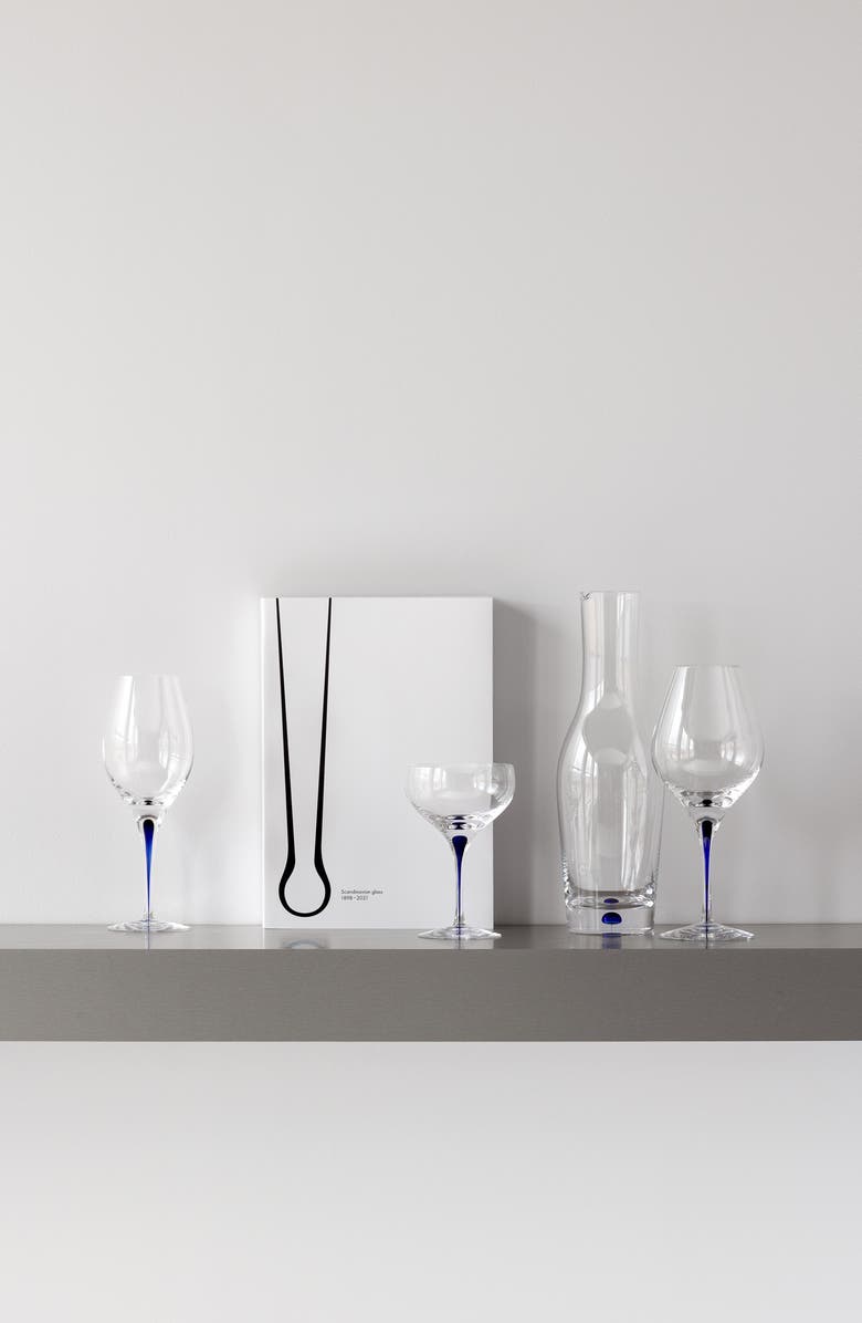 Orrefors Intermezzo Wine Glass, Alternate, color, Clear/ Blue