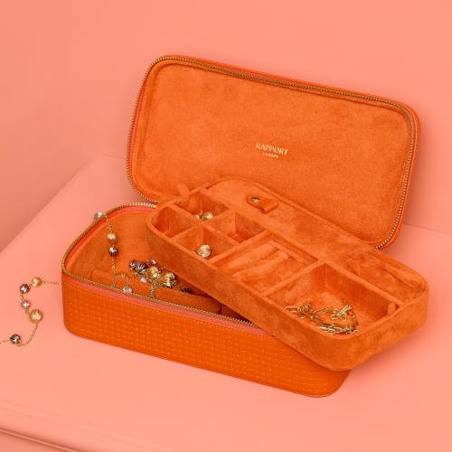 Rapport London Charlotte Jewelry Case In Orange