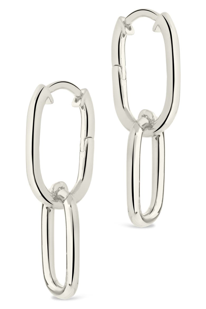 Talani Link Drop Earrings, Alternate, color, SILVER