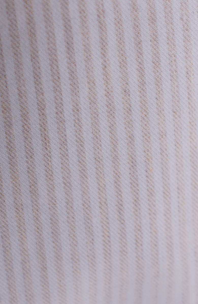 Bugatchi Axel Trim Fit Stripe Cotton Button-Up Shirt, Alternate, color, Sand